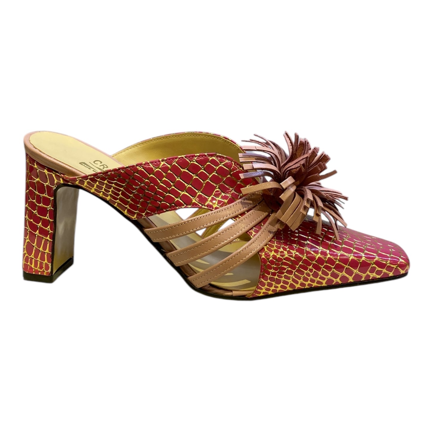 Mules Femmes Sabot Rose Fushia