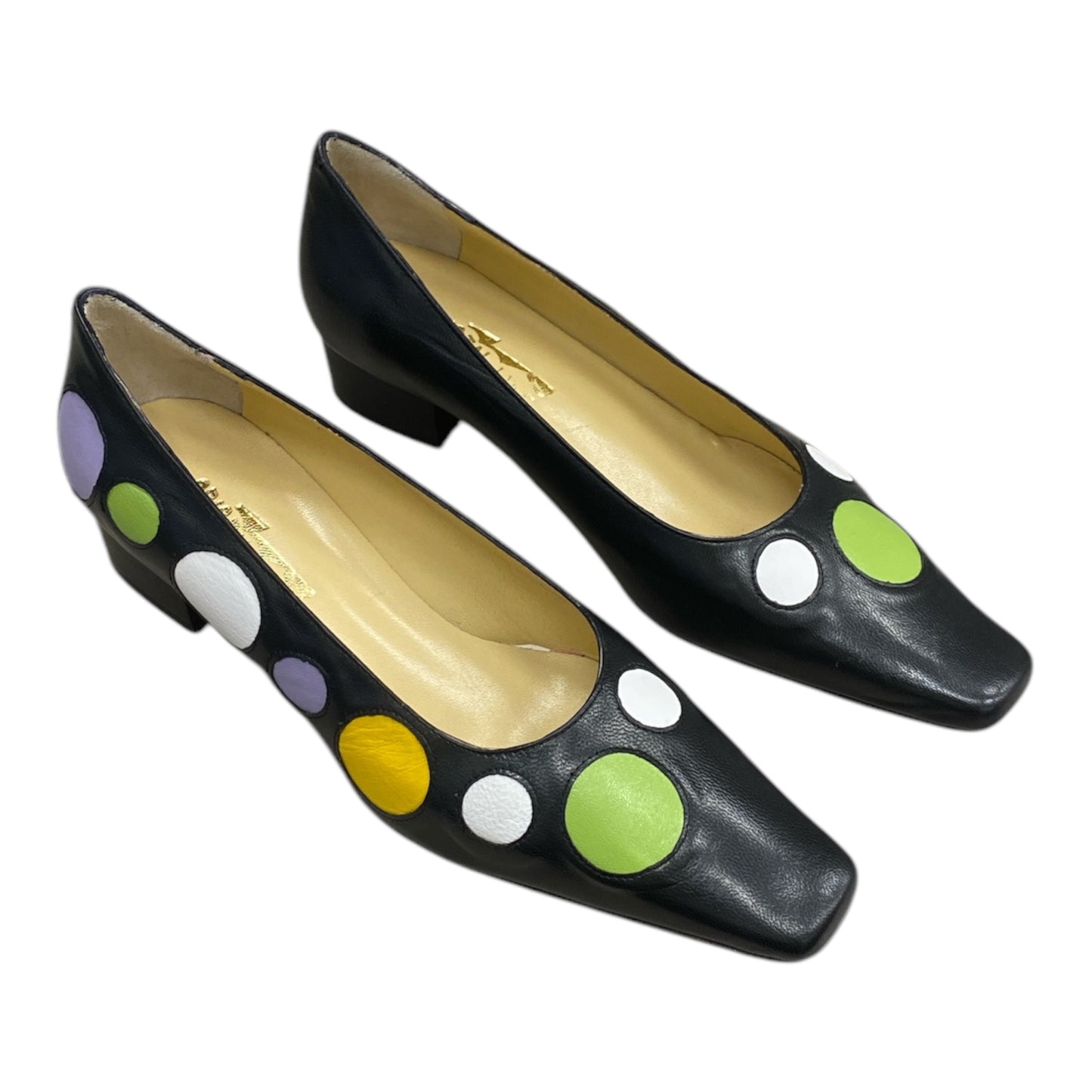 Escarpins Ref CUIR NOIR Petit Talon