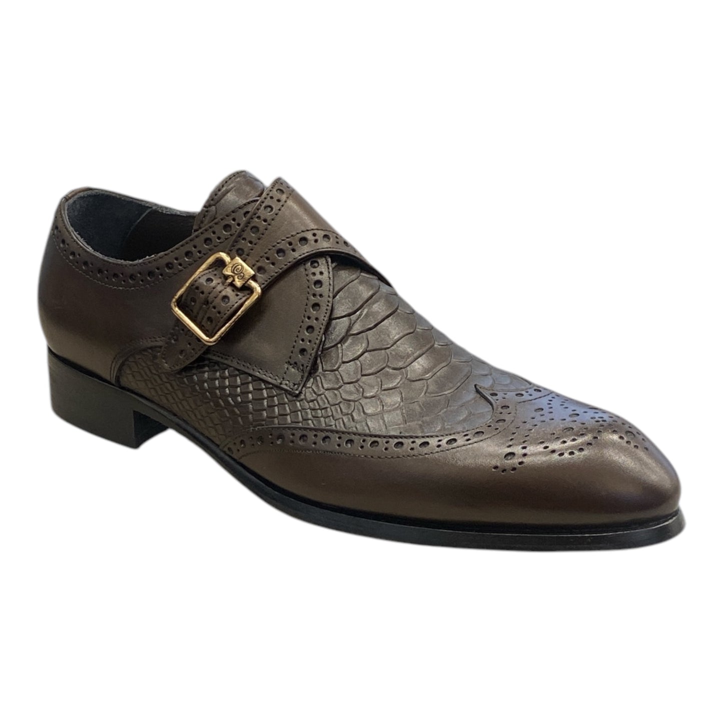 Derbies Boucle Homme Cuir Marron RÉF 624