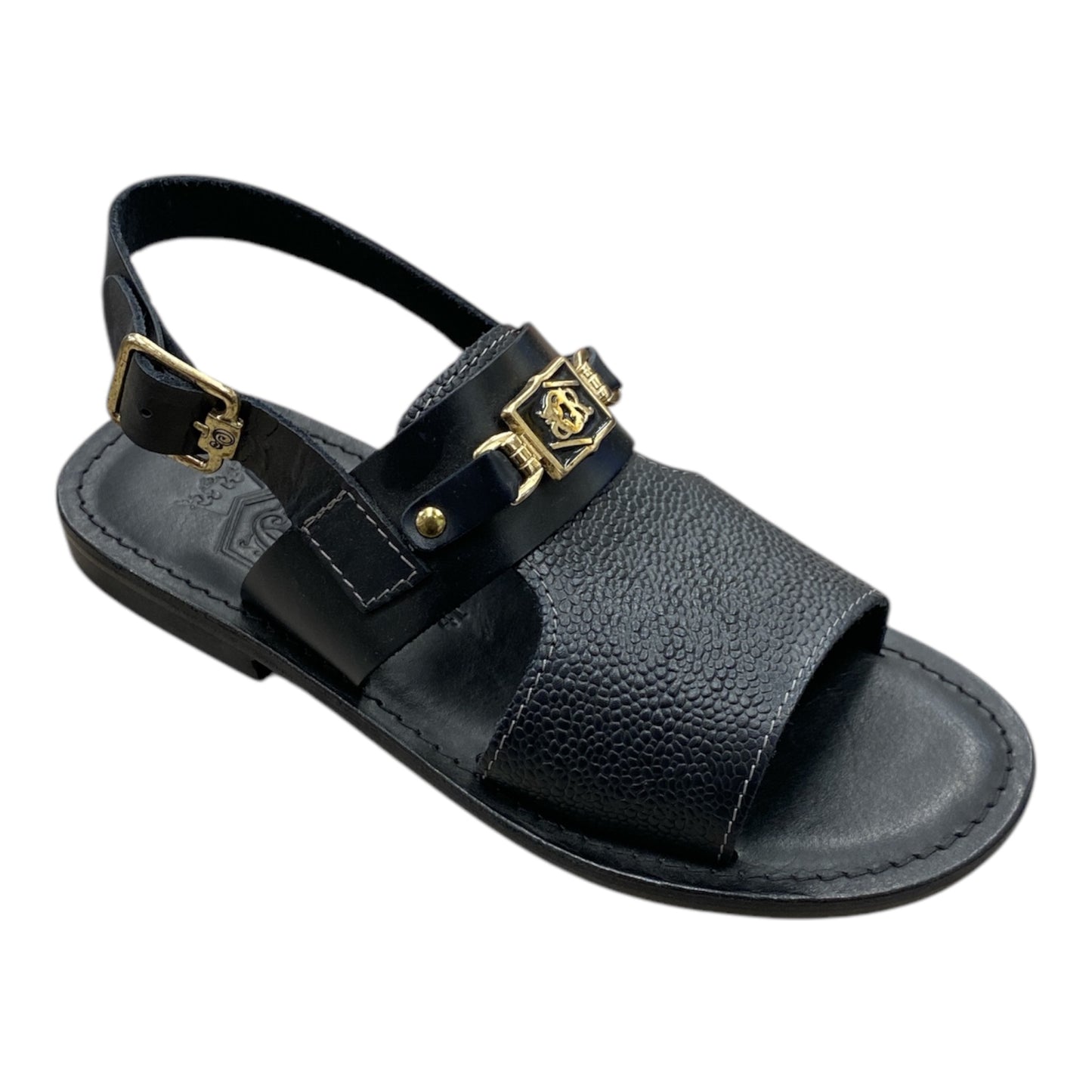 SANDALES Homme Cuir Noir