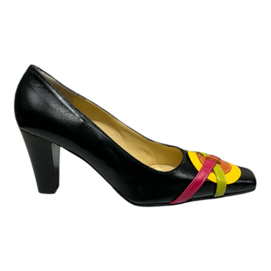 Escarpins Ref CUIR NOIR Talon Haut