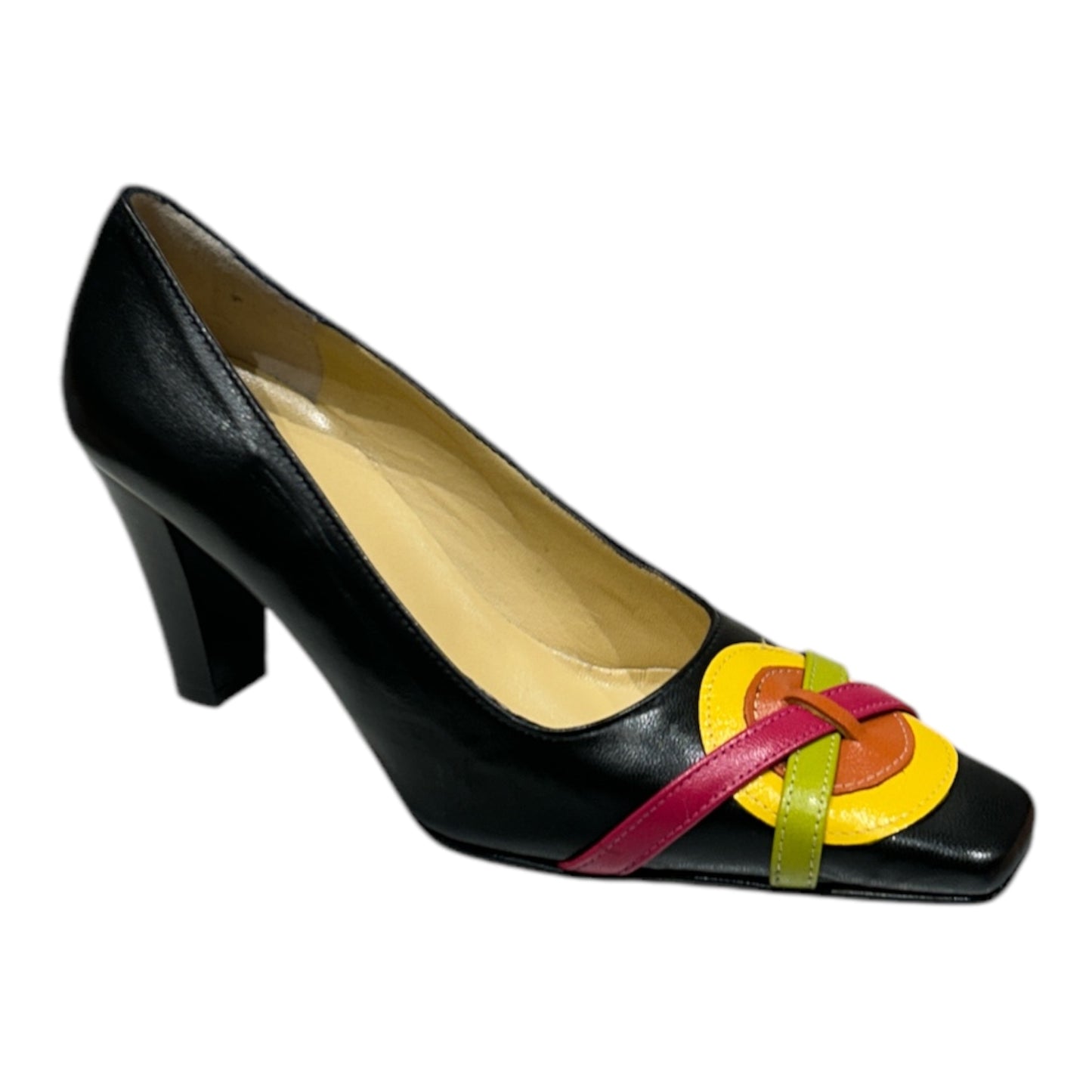 Escarpins Ref CUIR NOIR Talon Haut
