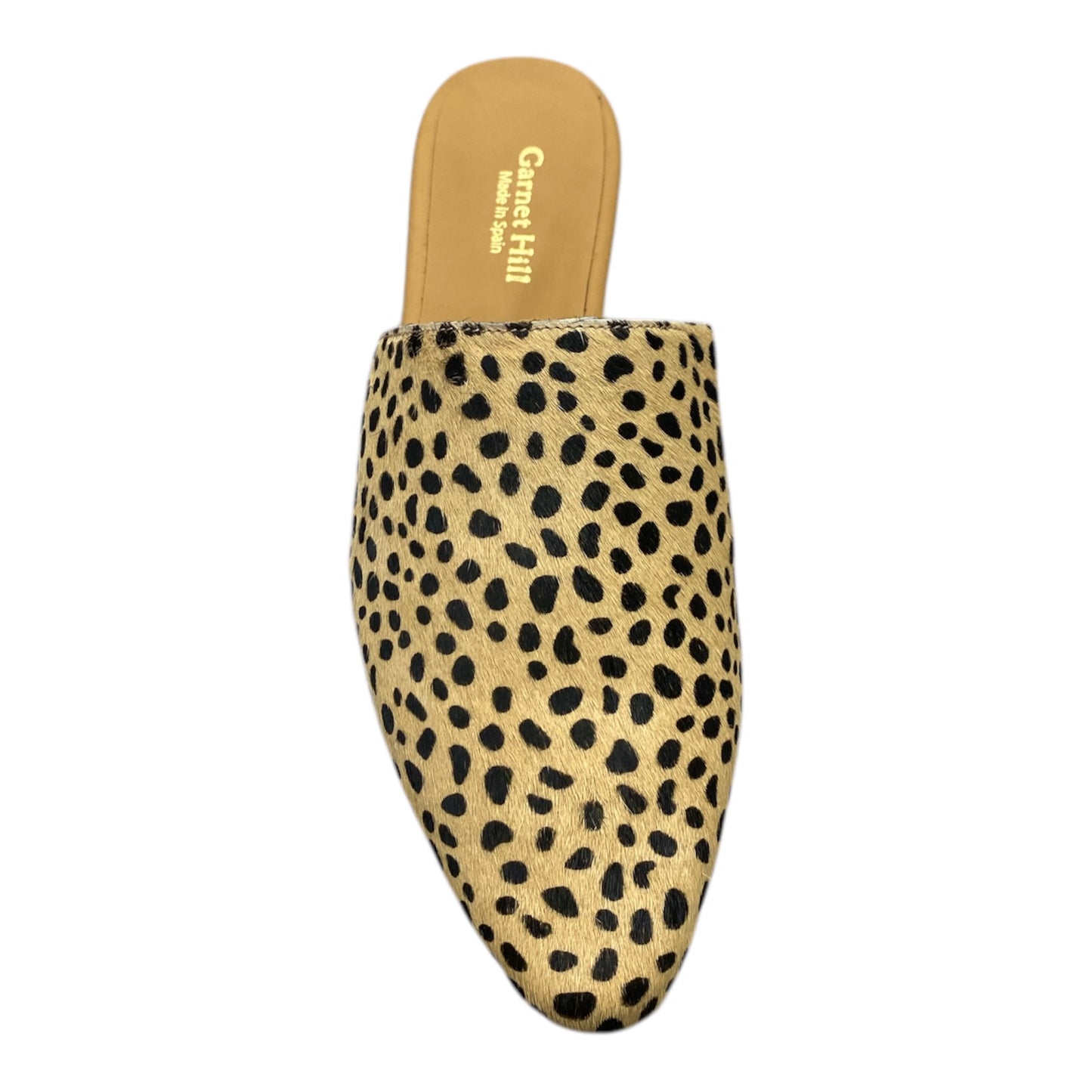 Mules Femmes Plates Suede motif léopard