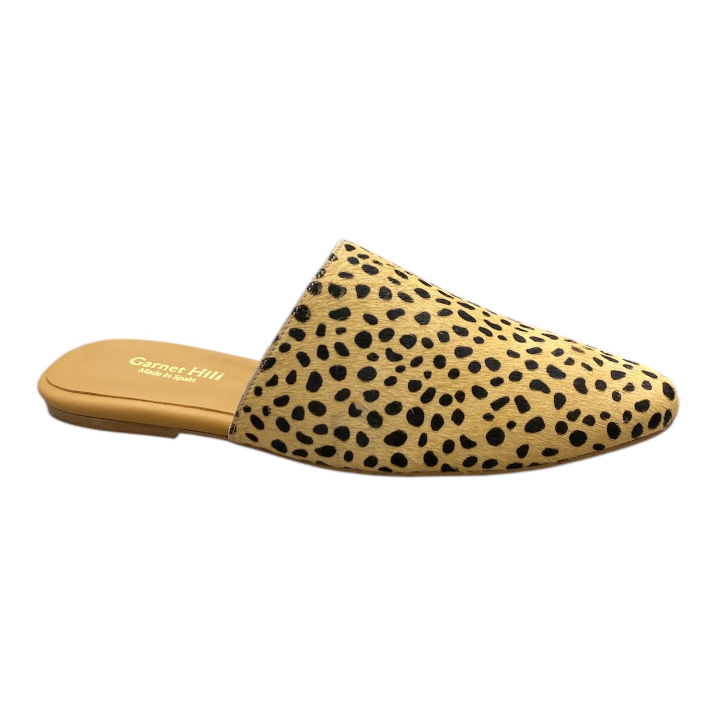 Mules Femmes Plates Suede motif léopard