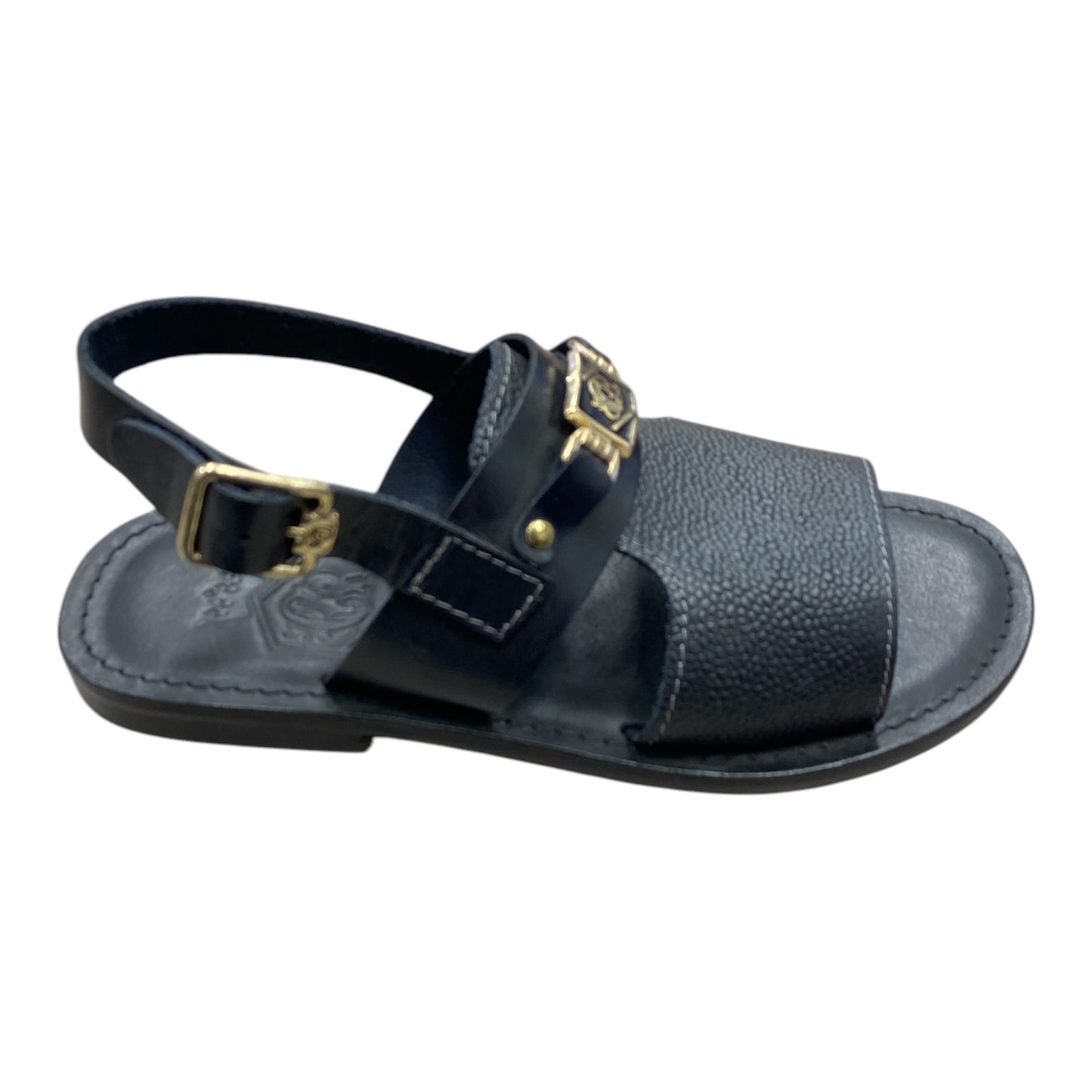 SANDALES Homme Cuir Noir