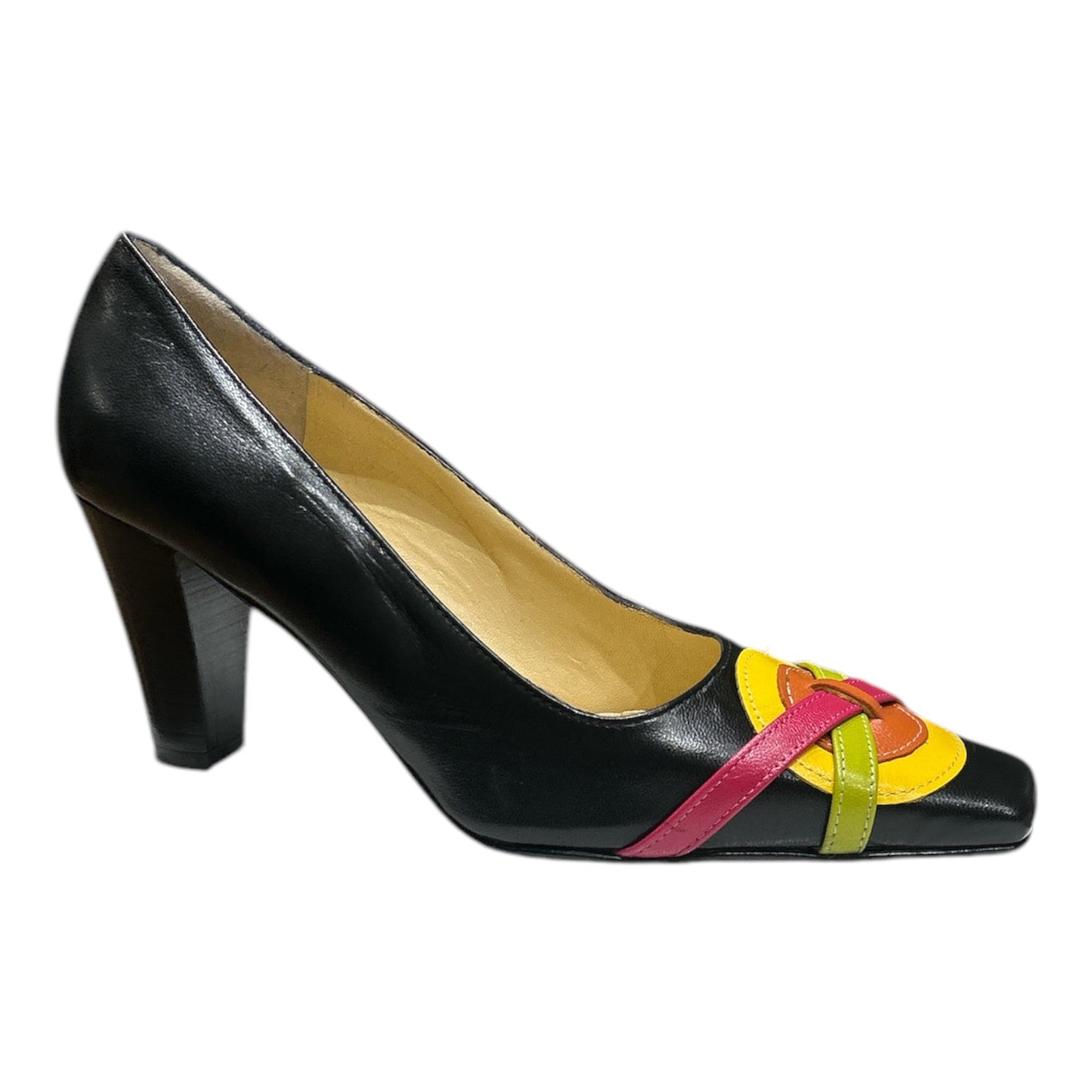 Escarpins Ref CUIR NOIR Talon Haut