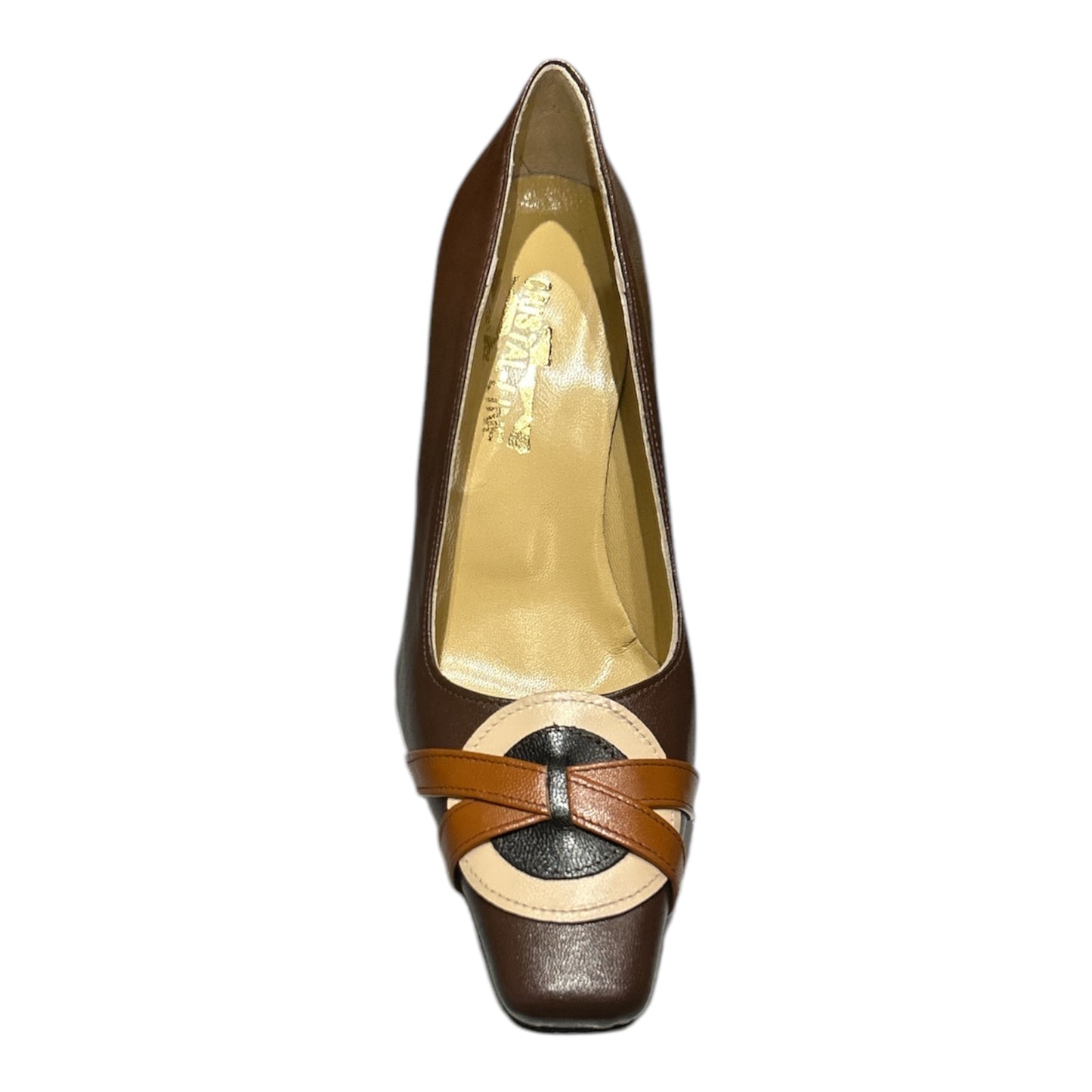 Escarpins Ref CUIR Marron Talon Haut