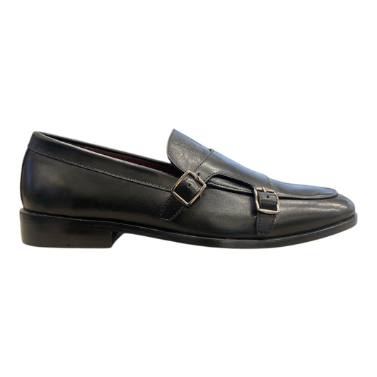 Derbies Hommes Double Boucle Cuir Noir