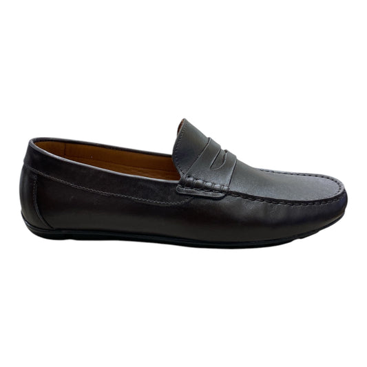 Mocassin Souple Homme Cuir Marron Foncé