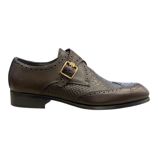 Derbies Boucle Homme Cuir Marron  RÉF 624