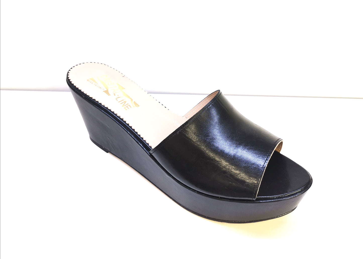 Mules Compensées Noir