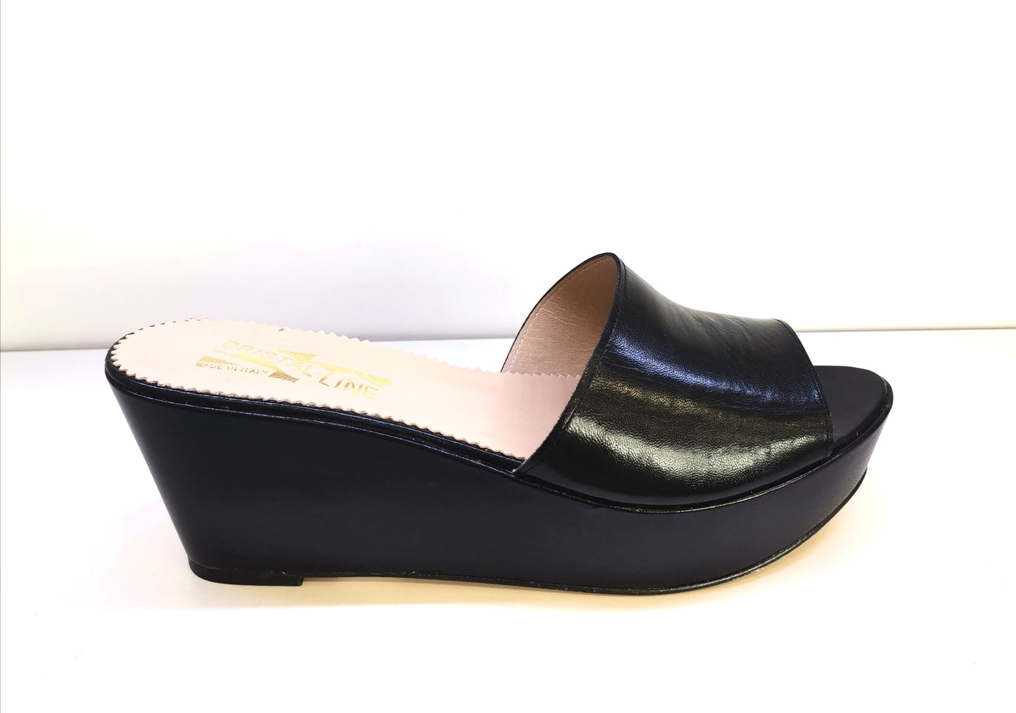 Mules Compensées Noir